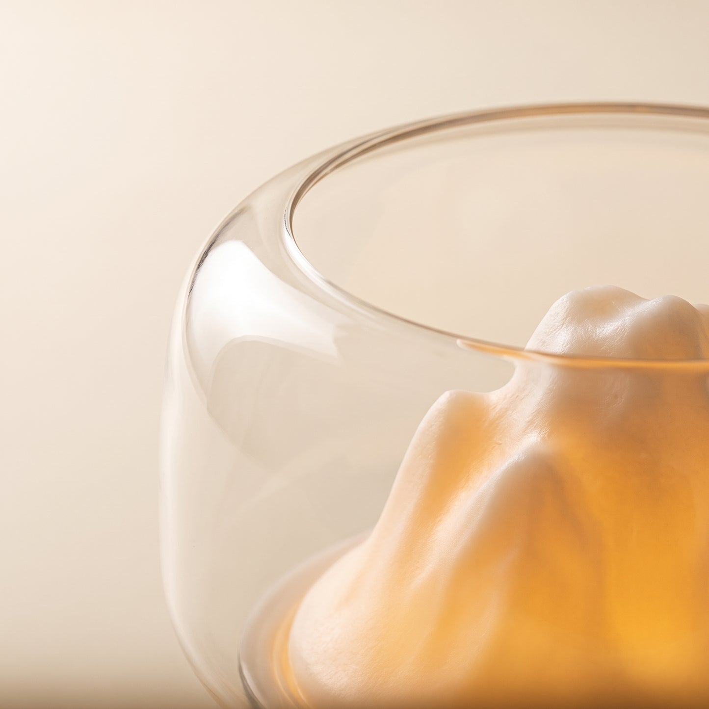 Close-up of the cascading cool mist flowing over the mountain landscape aroma diffuser
