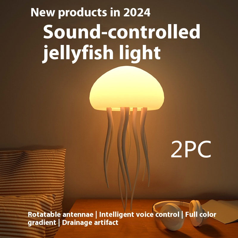 Jellyfish Ambient Mood Lamp handheld size comparison