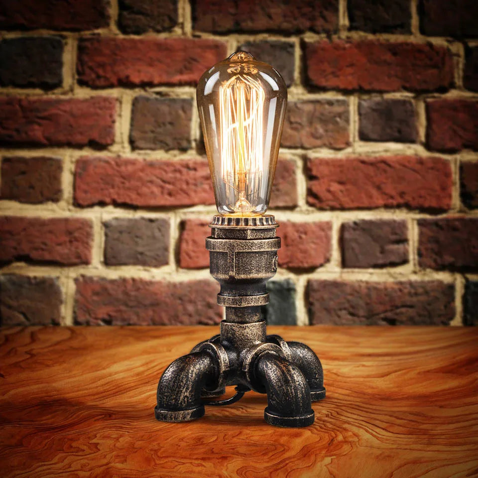 Industrial Pipe Desk Lamp