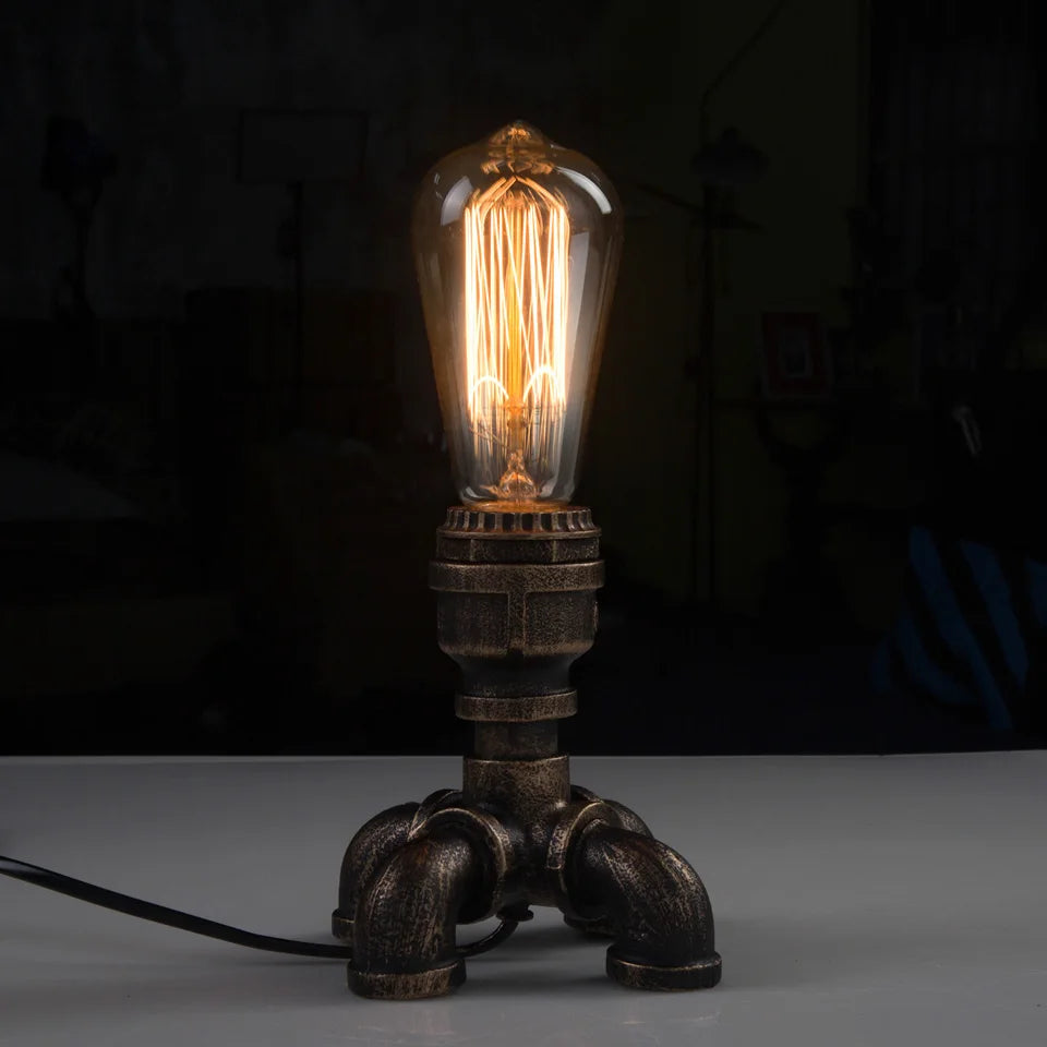 Industrial Pipe Desk Lamp