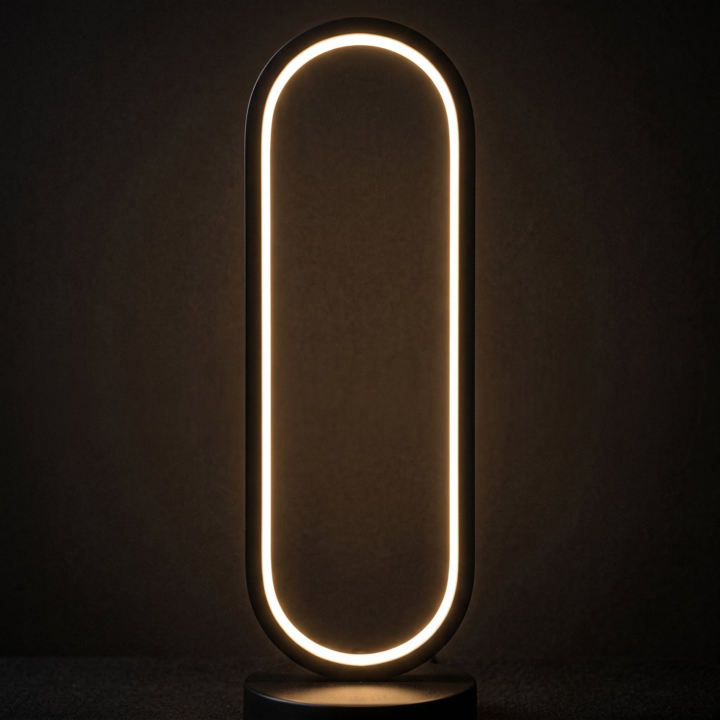 Halo ring lamp tighter studio shot — circular ring lamp in black finish