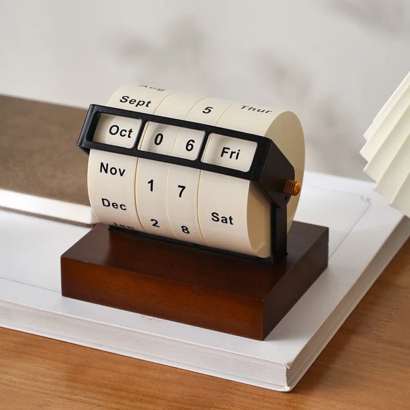 Rotating Perpetual Desk Calendar