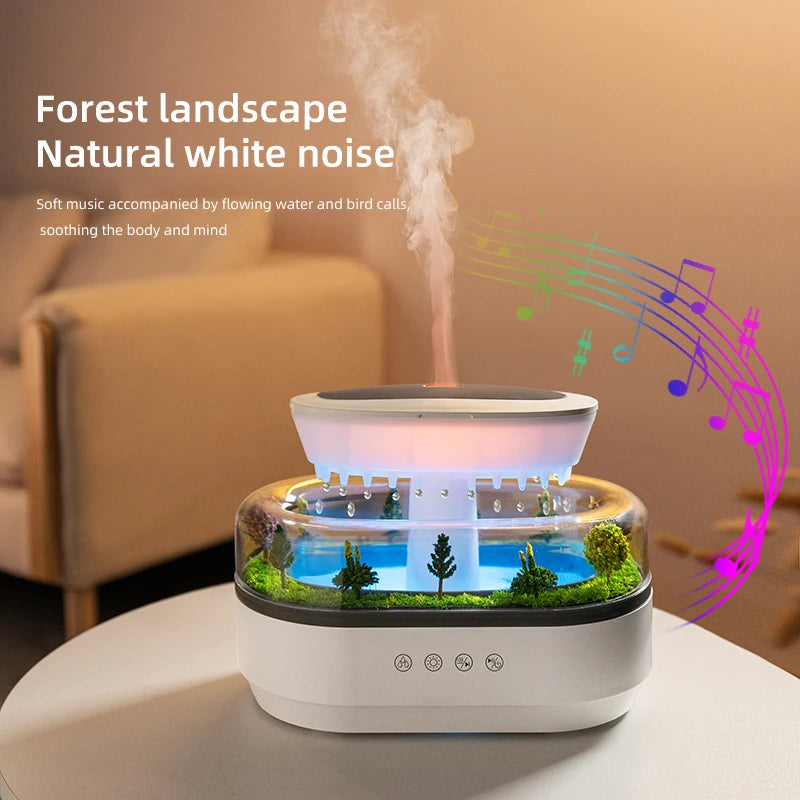 Rain Cloud Diffuser water drip mist detail - Haven&