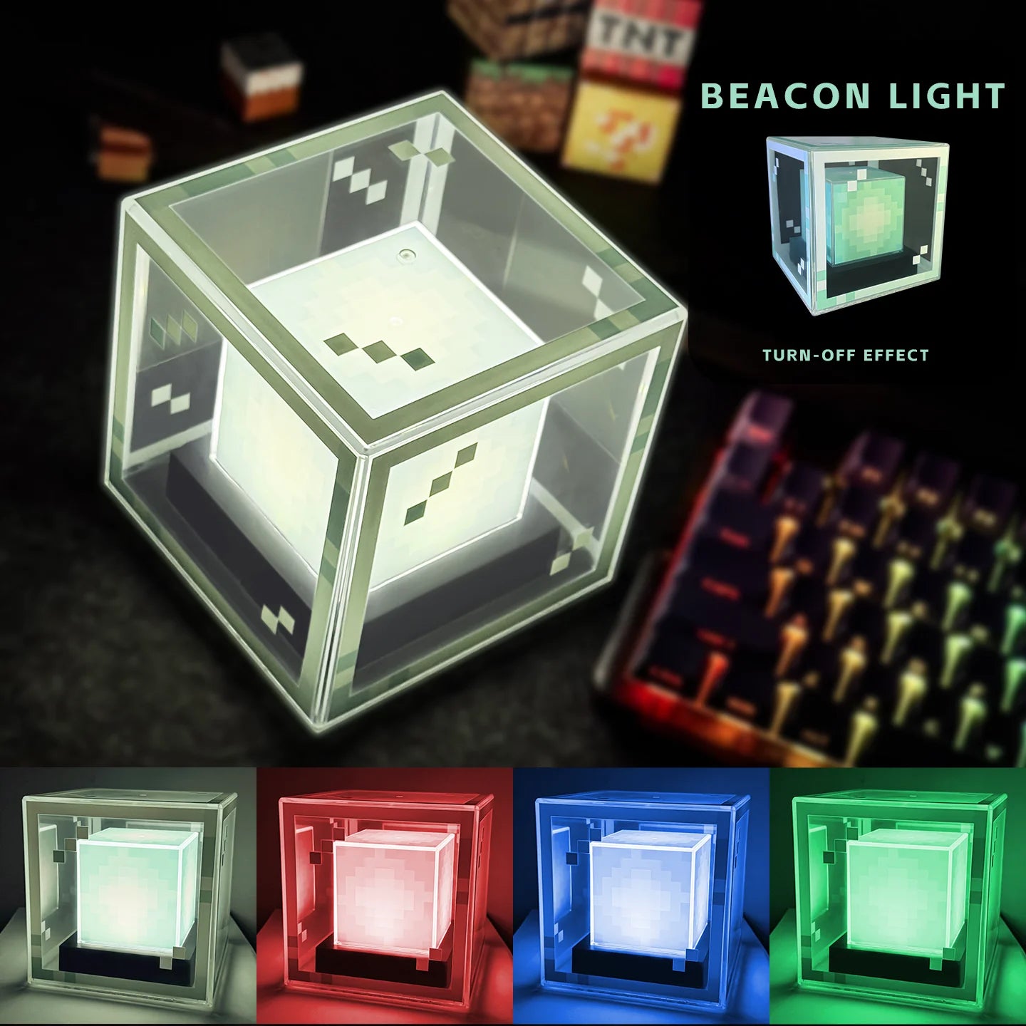 Pixel Beacon Desk Night Light