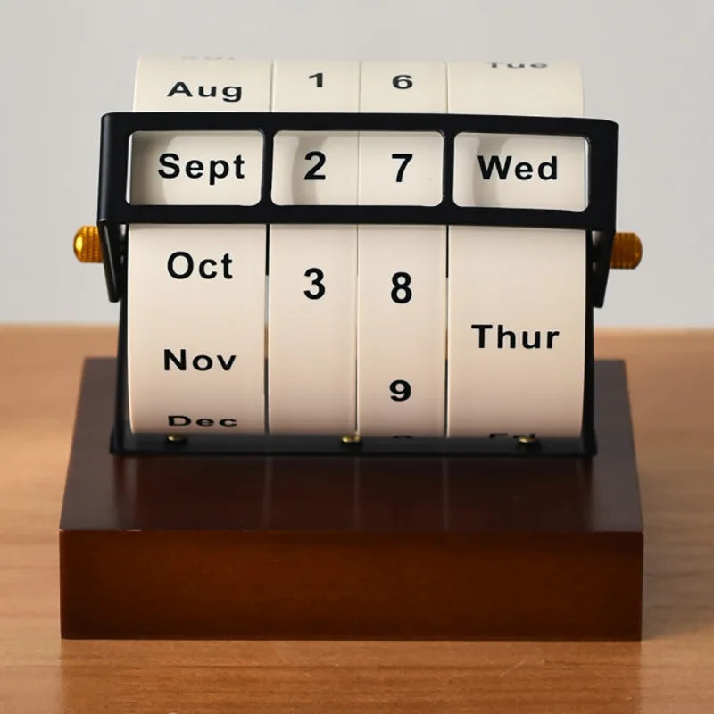 Rotating Perpetual Desk Calendar