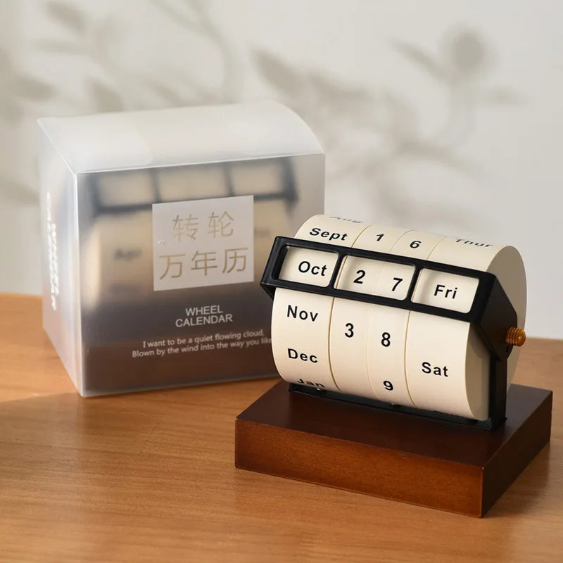 Rotating Perpetual Desk Calendar