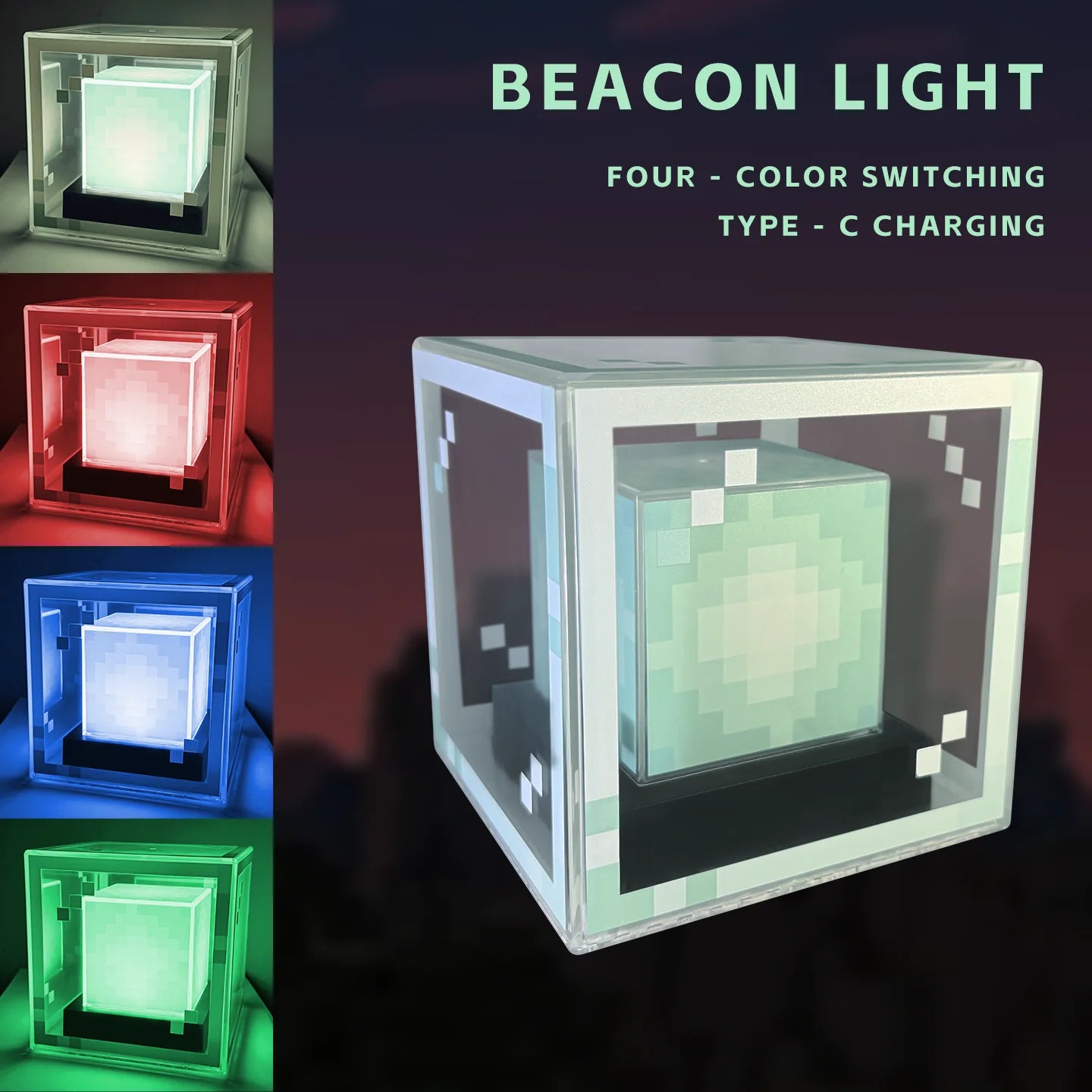 Pixel Beacon Desk Night Light
