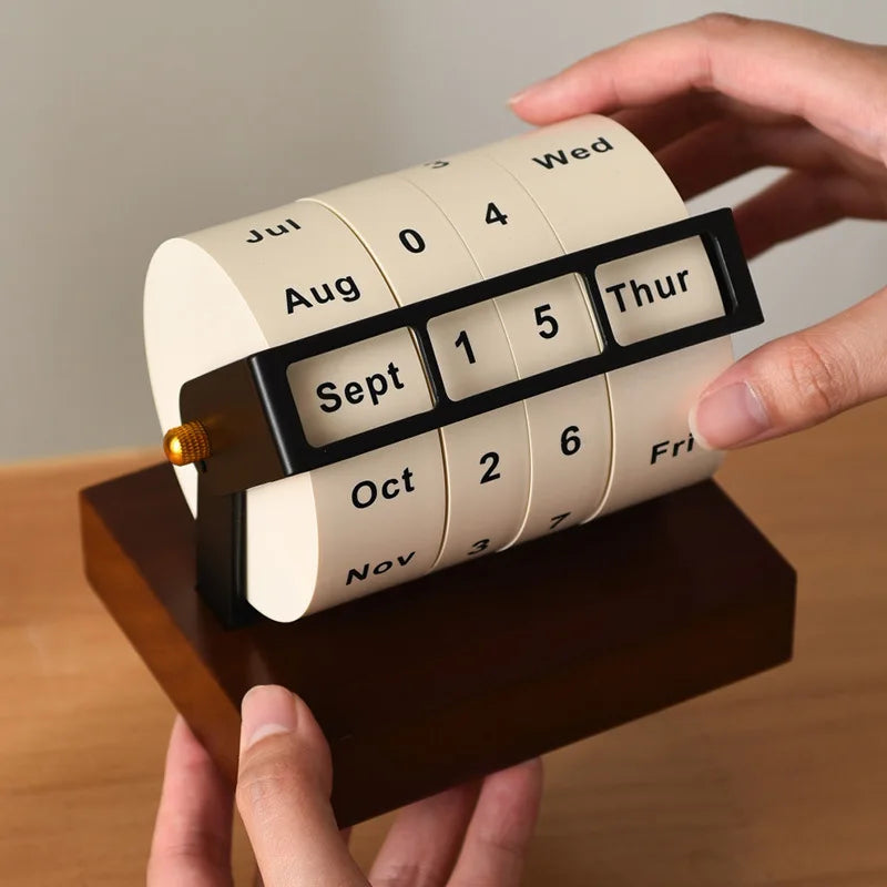 Rotating Perpetual Desk Calendar