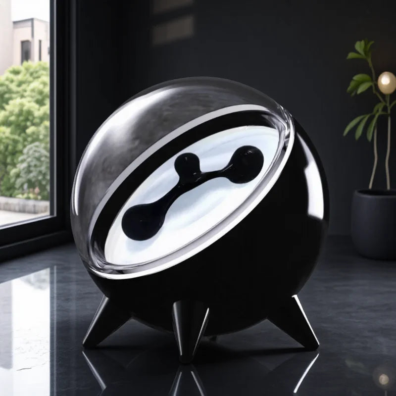 STONEGO Magnetic Fluid Music Lamp Sound Rhythm Visualization Desktop Decoration with Light for Home Office Desk Decor Ornament