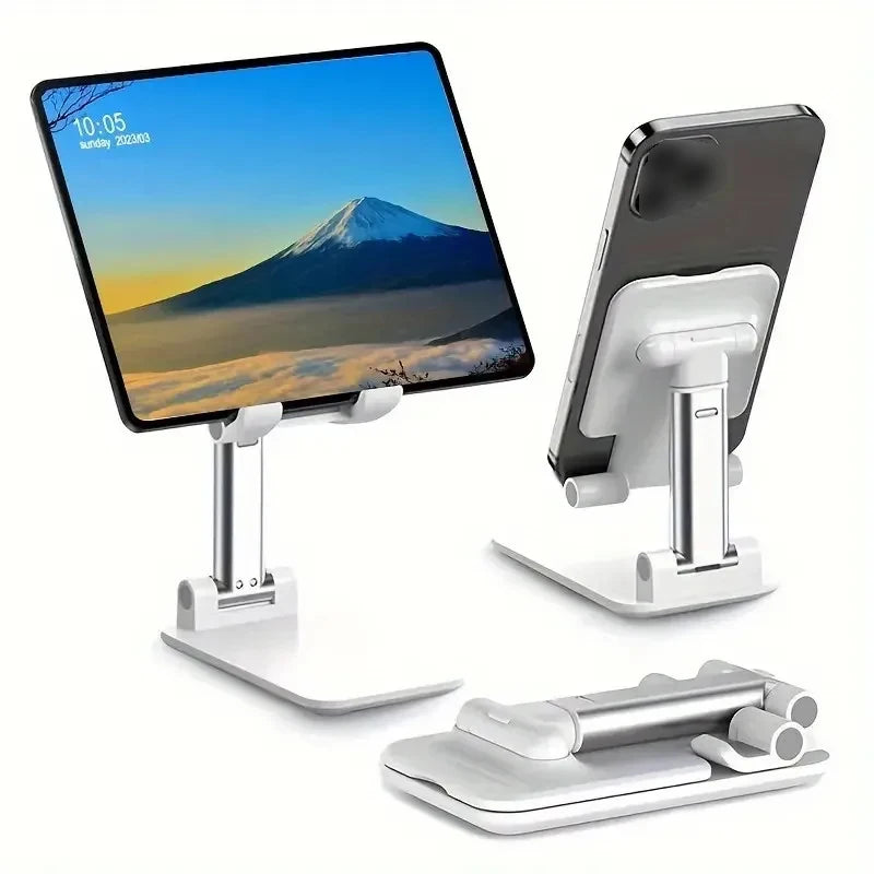 Foldable & Adjustable Mobile Phone Holder Stand – Universal Desk Stand for iPhone, iPad, Xiaomi & Tablets