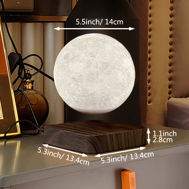 Haven& Levitating Moon Lamp lifestyle bedroom setup