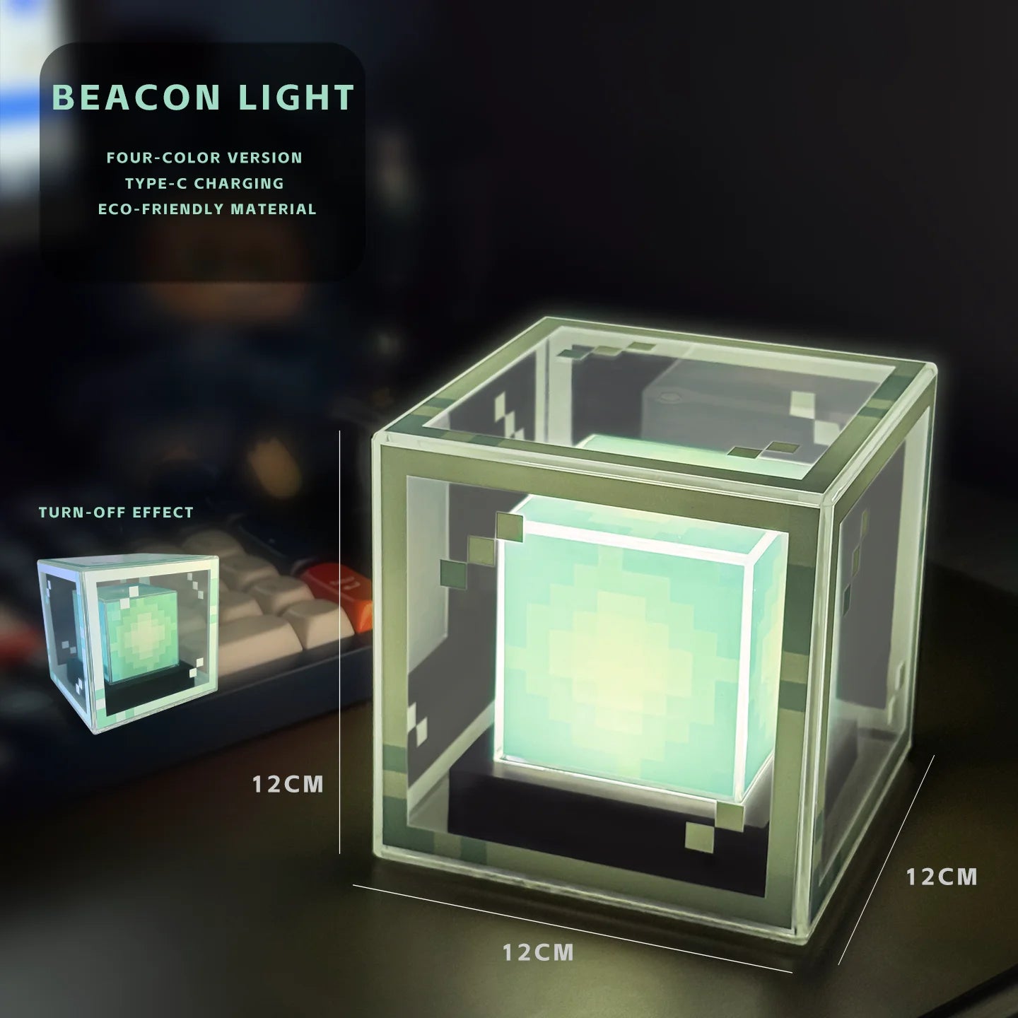 Pixel Beacon Desk Night Light