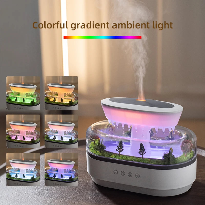 Haven& Rain Cloud Diffuser 7-color LED night light mode