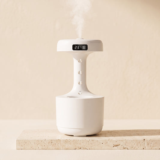 Levitating Mist Diffuser with Clock