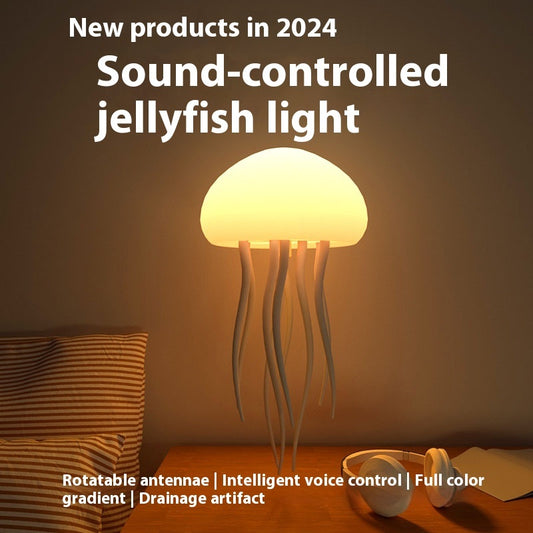 Jellyfish Mood Lamp silicone tentacles in motion - Haven&