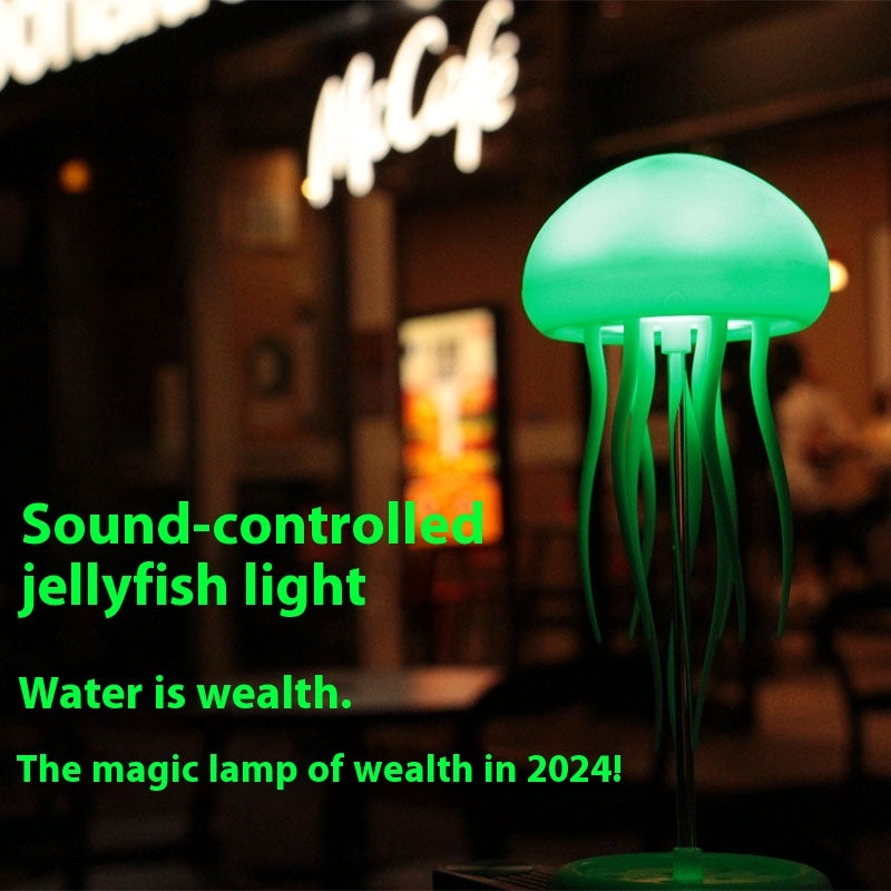 Jellyfish Lamp USB-C charging and base detail - Haven&